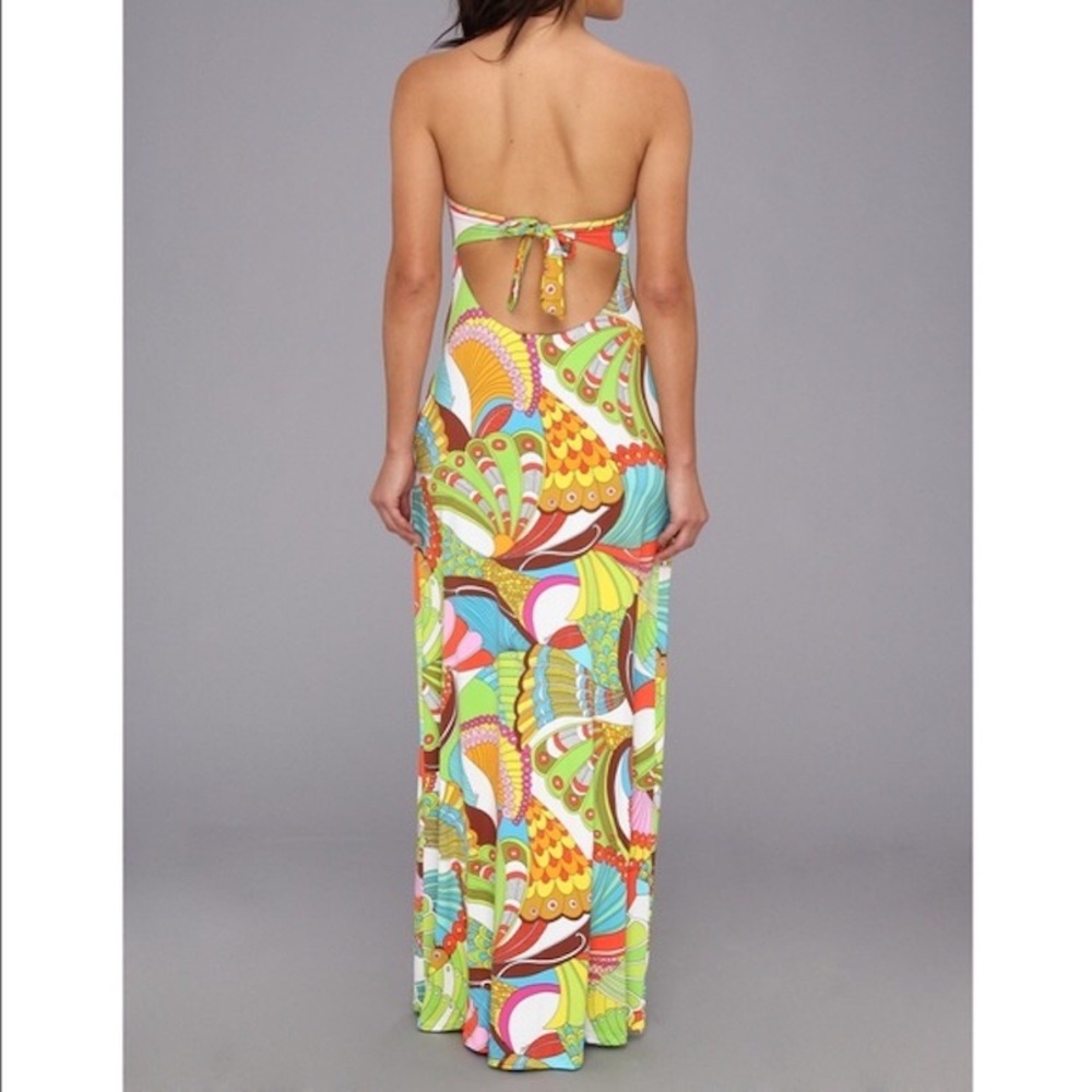 Trina Turk Santa Cruz Halter  Maxi Cover Up Dress - Picture 3 of 10